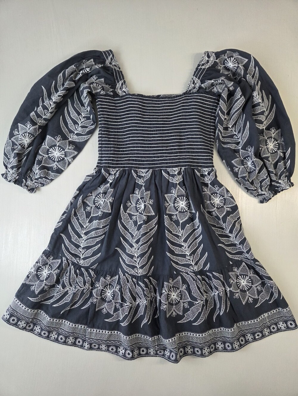 Omika Floral Embroidered Mini Dress